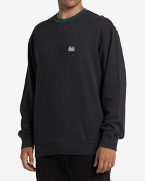 1 Re-Issue Crewneck Wave Washed Sweatshirt Black ABYFT00339 Billabong
