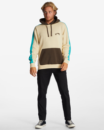 1 Wave Washed - Hoodie voor Heren Beige ABYFT00371 Billabong