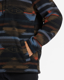 5 Boundary - Half-Zip Mock Neck Fleece for Men Black ABYFT00398 Billabong