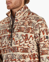 4 Boundary - Polaire demi-zip col montant pour Homme Beige ABYFT00398 Billabong