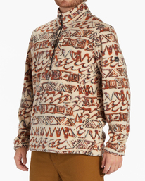 3 Boundary - Polaire demi-zip col montant pour Homme Beige ABYFT00398 Billabong