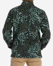 billabong, Boundary Polaire demi-zip col montant pour Homme, CAMO (cmm) BOUNDARY MOCK NECK ABYFT00398
