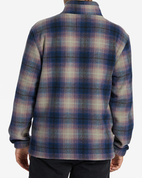 billabong, Boundary Half-Zip Mock Neck Fleece, DARK BLUE (dkb) Boundary - Half-Zip Mock Neck Fleece for Men ABYFT00398
