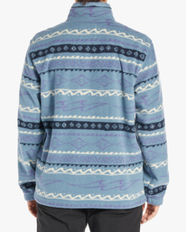 billabong, Boundary Half-Zip Mock Neck Fleece, WASHED BLUE (wbl) Boundary - Half-Zip Mock Neck Fleece for Men ABYFT00398