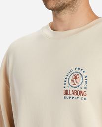 5 Arch Palm Crewneck Sweatshirt Beige ABYFT00406 Billabong