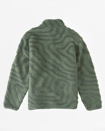 6 Boundary Switchback Zip-Up Sherpa Fleece Green ABYFT00415 Billabong