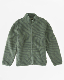 5 Boundary Switchback Zip-Up Sherpa Fleece Green ABYFT00415 Billabong