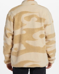 billabong, Boundary Switchback Polaire sherpa zippée pour Homme, CHINO (chi) Boundary Switchback - Zip-Up Sherpa Fleece for Men ABYFT00415