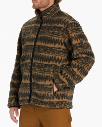 3 Boundary Switchback - Polaire sherpa zippée pour Homme Marron ABYFT00415 Billabong
