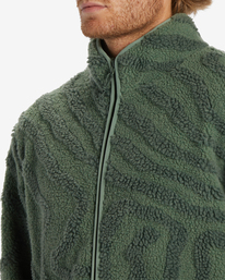 4 Boundary Switchback Zip-Up Sherpa Fleece Green ABYFT00415 Billabong