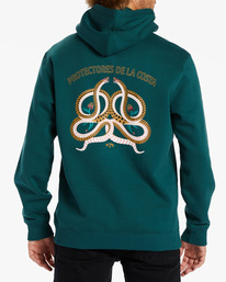 2 Erica Zeledón Serpientes - Hoodie for Men Blue ABYFT00425 Billabong