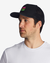 1 Stacked Trucker Hat Green ABYHA00184 Billabong