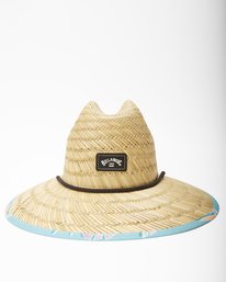 1 Tides Print Straw Lifeguard Hat Blue ABYHA00216 Billabong