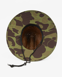 3 Tides Print Straw Lifeguard Hat Green ABYHA00216 Billabong