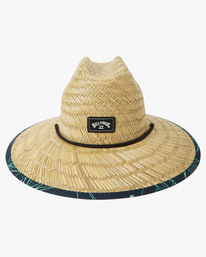 1 Tides Print Straw Lifeguard Hat Brown ABYHA00216 Billabong