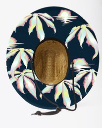 3 Tides Print Straw Lifeguard Hat Blue ABYHA00216 Billabong