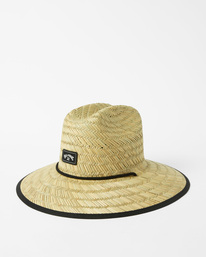 3 Tides Print Straw Lifeguard Hat Green ABYHA00216 Billabong