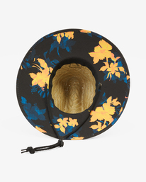 billabong, Tides Print Straw Lifeguard Hat, NEON NIGHT (kvd0) TIDES PRINT ABYHA00216