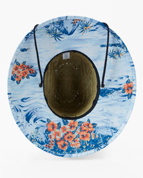 5 Tides Print Straw Lifeguard Hat Blue ABYHA00216 Billabong