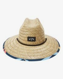 1 Tides Print Straw Lifeguard Hat Blue ABYHA00216 Billabong