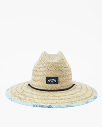 1 Tides Print Straw Lifeguard Hat Blue ABYHA00216 Billabong