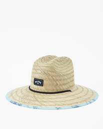 0 Tides Print Straw Lifeguard Hat Blue ABYHA00216 Billabong