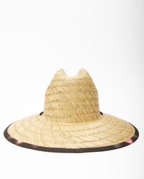 2 Tides Print Straw Lifeguard Hat Blue ABYHA00216 Billabong