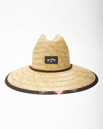 1 Tides Print Straw Lifeguard Hat Blue ABYHA00216 Billabong
