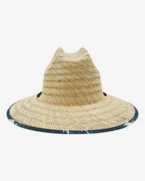 1 Tides Print Straw Lifeguard Hat Blue ABYHA00216 Billabong