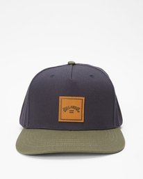 1 Stacked Snapback Hat Blue ABYHA00281 Billabong