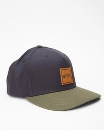 2 Stacked Snapback Hat Blue ABYHA00281 Billabong
