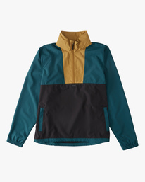 6 A/Div Windswell Anorak Windbreaker Jacket Green ABYJK00117 Billabong