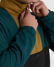 4 A/Div Windswell Anorak Windbreaker Jacket Green ABYJK00117 Billabong