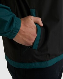 5 A/Div Windswell Anorak Windbreaker Jacket Green ABYJK00117 Billabong