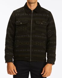 1 Barlow Sherpa Trucker Jacket Black ABYJK00125 Billabong