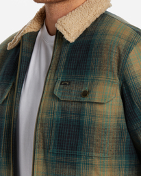 3 Barlow - Chaqueta con forro de sherpa para Hombre Verde ABYJK00184 Billabong
