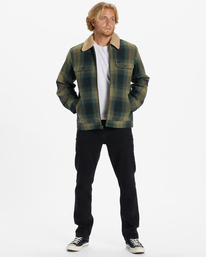1 Barlow - Chaqueta con forro de sherpa para Hombre Verde ABYJK00184 Billabong