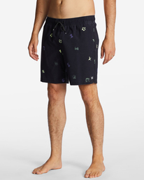 2 Sundays Layback 17" Boardshorts Black ABYJV00103 Billabong