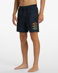 3 Riot Layback 17" Boardshorts Blue ABYJV00105 Billabong