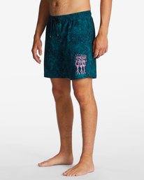 3 Riot Layback 17" Boardshorts Blue ABYJV00105 Billabong