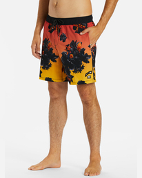 3 Kamea Lava Floral Layback - Boardshort pour Homme Rose ABYJV00107 Billabong