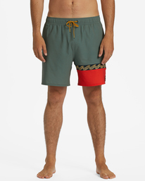 2 Burleigh Layback 17" Boardshorts Green ABYJV00108 Billabong