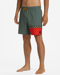 3 Burleigh Layback 17" Boardshorts Green ABYJV00108 Billabong