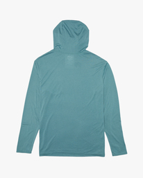 6 A/Div Equator Hooded Long Sleeve T-Shirt Blue ABYKT00172 Billabong