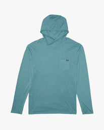 5 A/Div Equator Hooded Long Sleeve T-Shirt Blue ABYKT00172 Billabong