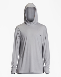 4 Eclipse Hooded Long Sleeve Surf T-Shirt Grey ABYKT00195 Billabong