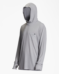 5 Eclipse Hooded Long Sleeve Surf T-Shirt Grey ABYKT00195 Billabong