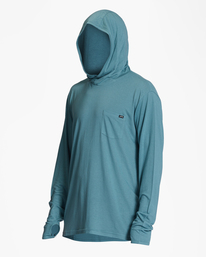 1 Eclipse Hooded Long Sleeve Surf T-Shirt Blue ABYKT00195 Billabong