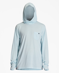 4 Eclipse Hooded Long Sleeve Surf T-Shirt Blue ABYKT00195 Billabong