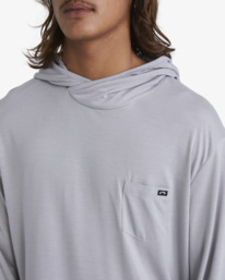 3 Eclipse Hooded Long Sleeve Surf T-Shirt Grey ABYKT00195 Billabong